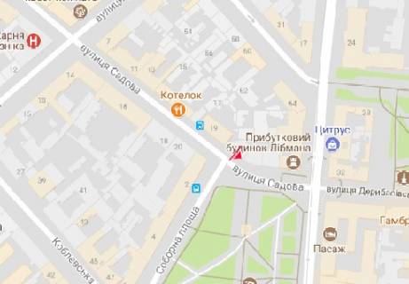 Сiтiлайт A у Одесі Садовая, 21 А схема