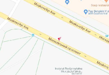 Білборд, Бігборд (Борд)  A у Харкові, 3x6  Героїв Харкова просп. (Московський просп.), 142 схема
