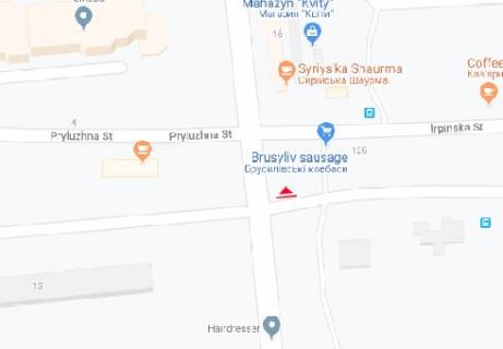 Білборд, Бігборд (Борд)  B у Києві, 3x6  Чорнобильська вул., 13 схема