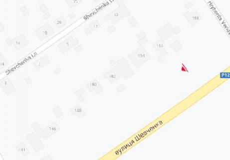 Билборд B в Чернигове Шевченко ул., 156, р-н Бобровица схема