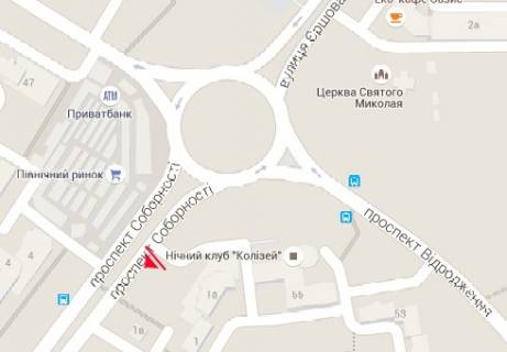 Билборд A в Луцке Соборности пр., 1 схема