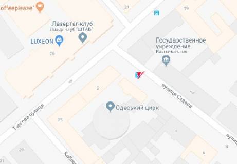 Беклайт A у Одесі Садова вул., 2 - Торгова вул. схема