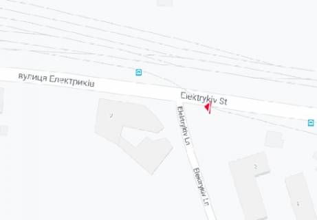 Билборд A в Киеве, 3x6  Електриків вул. - Електриків пров. схема