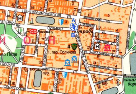 Scrolller, Scroll  in Odessa Leontovica st., 17 - Pantelejmonoskaa st., 9 - 320329 scheme