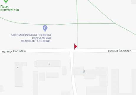 Билборд A в Киеве, 3x6  Салютна вул., 2 схема