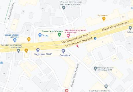 Видеоборд  в Харькове Московский пр., 40 - 387573 схема