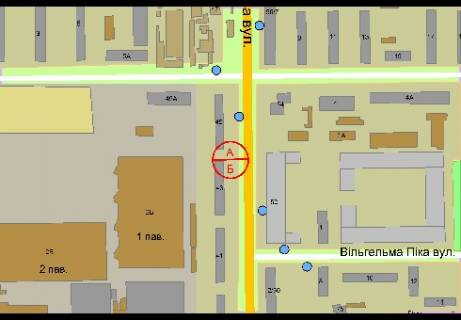 Prismatron, Prism A in Kyiv, 3x6  Serbakovskogo Daniila st., 45  (k Pobedy av., 100 m za Salutnaa st.) - 302635 scheme
