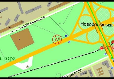 Беклайт A у Києві, 8x4  Броварской пр., 180 м после поворота на Братиславскую ул., к центру города схема