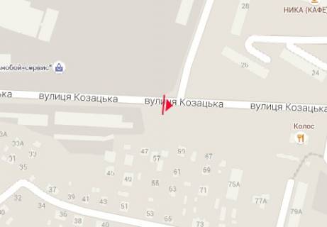 Билборд B в Чернигове, 3x6  Козацька (50 років ВЛКСМ) вул., 26 схема