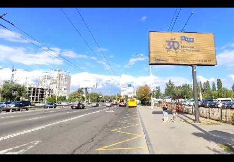 Видеоборд A в Киеве, 3x6  Глушкова академика пр. - В.Касияна ул. (ст. М"Ипподром"), в центр - 380165 фото 1