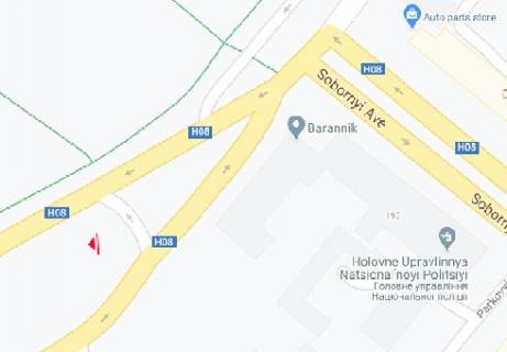 Prismatron, Prism B in Zaporizhzhya Sobornyj av. -  Bogdana Hmel'nickogo st.  - 317519 scheme
