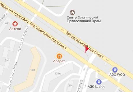 Призматрон, Призма A у Харкові Московский пр. - Академіка Волкова (Морозова) ул. (в центр) - 320846 схема