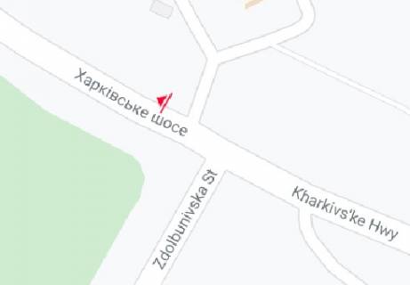 Бэклайт B в Киеве, Нестандартный  Харківське шосе, 21, (баннер с люверсами 3,9х5,16) схема
