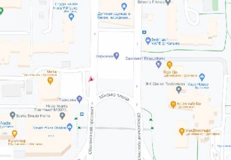 Видеоборд + в Киеве, 2.3x3.14  Оболонський просп., 21 (розширення 480х336) - 477903 схема