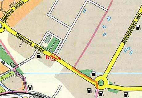 Билборд B в Запорожье, 3x6  Південне шосе, 32 схема