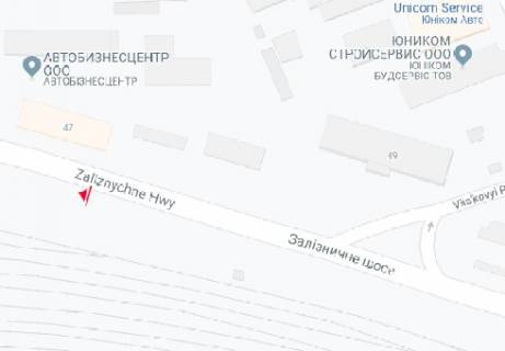 Билборд A в Киеве, 3x6  Залізничне шосе, 47 схема