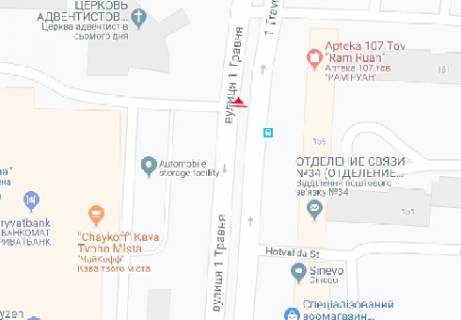 Беклайт B у Чернігові 1-го Травня вул., 157 схема