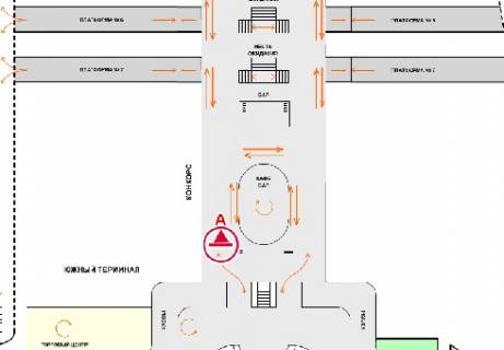 Нестандарт A в Киеве, 1x0.7  Конкорс (Південний термінал) схема