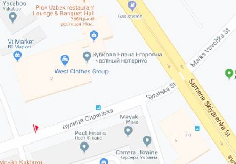 Білборд, Бігборд (Борд)  A у Києві, 3x6  Сирецька вул., 2 схема
