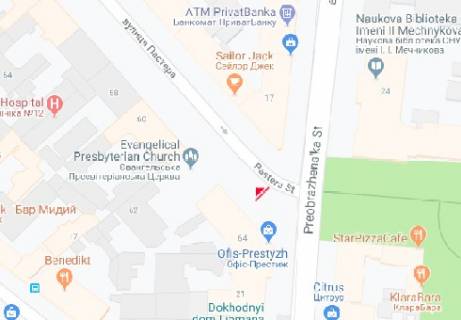 Скроллер A в Одессе Пастера ул. №64 А5 - 320484 схема