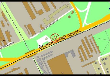 Prismatron, Prism A in Kyiv, 3x6  Brovarskoj av., 100m ot Osvoboditelej av. (AZS "SOCAR") - 303070 scheme