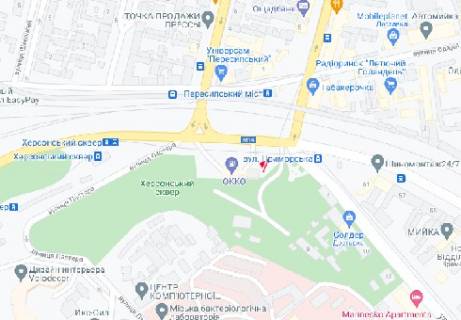 Нестандарт  в Одессе Херсонский сквер, 1-з схема