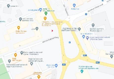 Нестандарт  в Житомире Победы ул., 1 схема