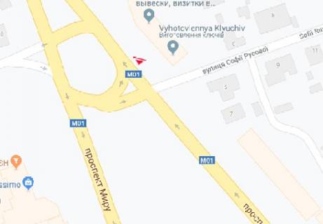 Призма A в Чернигове Мира пр. - Софии Русовой ул., из центра - 321449 схема