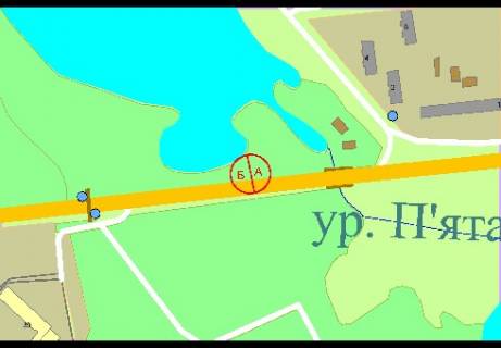 Беклайт B у Києві, 8x4  просп. Берестейський (Перемоги). - Маршала Ушакова ул., в Киев, слева схема