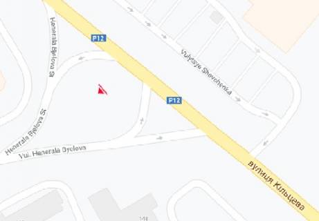 Билборд C в Чернигове Генерала Белова ул. - Кольцевая ул. схема