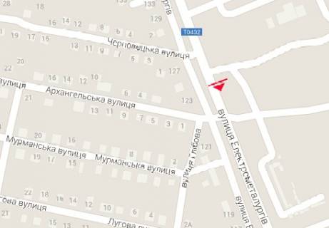 Билборд A в Никополе Електрометалургів пр., 125 схема