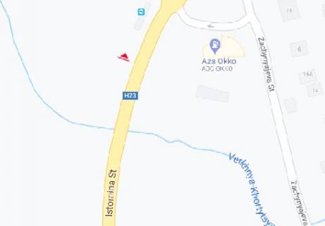 Билборд A в Запорожье, 3x6  Абрагама Коопа (Істоміна) вул. (район АЗС) схема