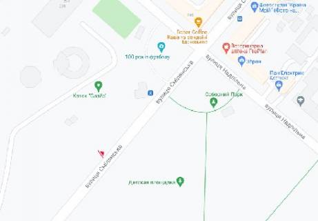 Нестандарт  в Черкассах Смелянская ул. - Надпильна ул. схема