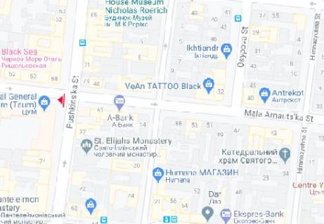 Scrolller, Scroll A in Odessa M. Arnautskaa st. - Puskinskaa st., 72 "CUM" - 320392 scheme