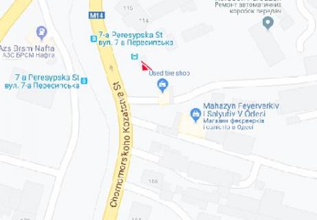 Билборд A в Одессе, 3x6  Чорноморського Козацтва вул., 112 схема