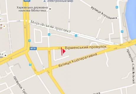 Скроллер A в Харькове Армянский пер. - Короленка пер. - 320915 схема