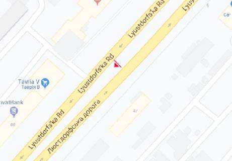Білборд, Бігборд (Борд)  A у Одесі, 3x6  Люстдорфська дорога, 86 схема