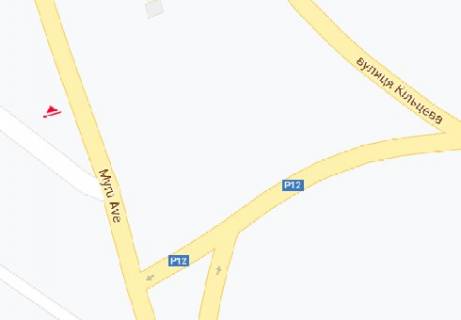 Билборд A в Чернигове Мира пр. - Кольцевая ул. схема