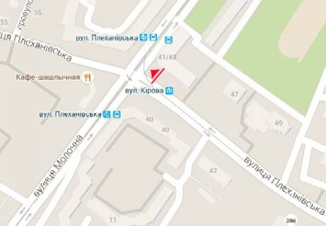 Скроллер B в Харькове Плехановская ул., 41/43 - Молочна (Кірова) ул. - 320938 схема