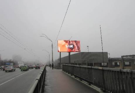 Видеоборд A в Киеве, 3x6  просп. Берестейський (Перемоги)., путепровод возле ст.м. "Святошино", в центр города - 340747 фото 1