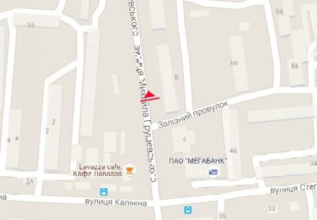 Билборд B в Полтаве, 3x6  Грушевського Михайла вул., 6 схема