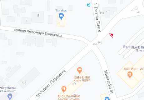 Билборд B в Чернигове Победы, пр., 139 схема