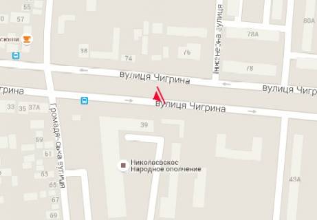 Білборд, Бігборд (Борд)  A у Миколаєві, 3x6  Погранична вул. (Чигрина вул.), 39 схема