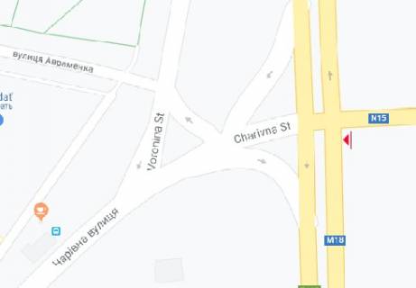 Билборд A в Запорожье, 3x6  Чаривна ул. - Донецкое Шоссе - шоссе Харьков-Симферополь схема