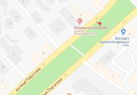 Скролер, Скрол A у Вінниці Пирогова ул. [№6] (сквер) - 312993 схема