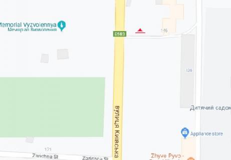 Білборд, Бігборд (Борд)  B у Вінниці, 3x6  Київська вул., 146 схема