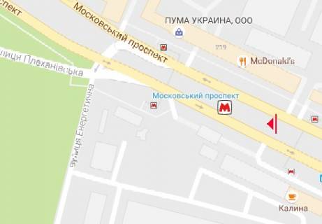 Билборд B в Харькове, 3x6  Героїв Харкова просп. (Московський просп.), 199 схема