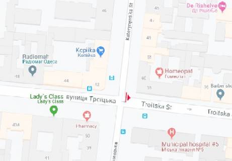 Scrolller, Scroll A in Odessa Troickaa , 39 Ekaterininskaa st. A4 - 320430 scheme