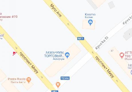 Бэклайт A в Чернигове Миру просп., 44 схема
