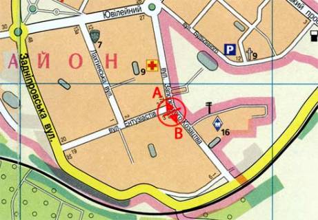Билборд B в Запорожье, 3x6  Запорізького козацтва вул. - Ентузіастів вул. схема
